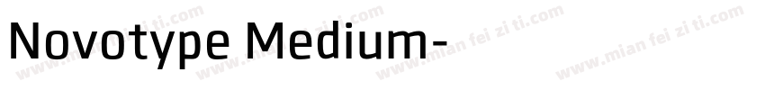 Novotype Medium字体转换